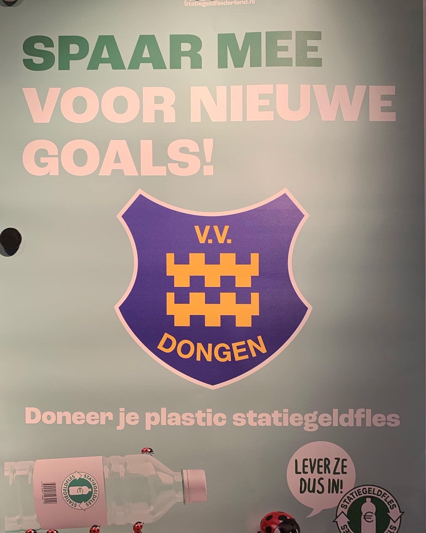Statiegeld sparen voor de club!