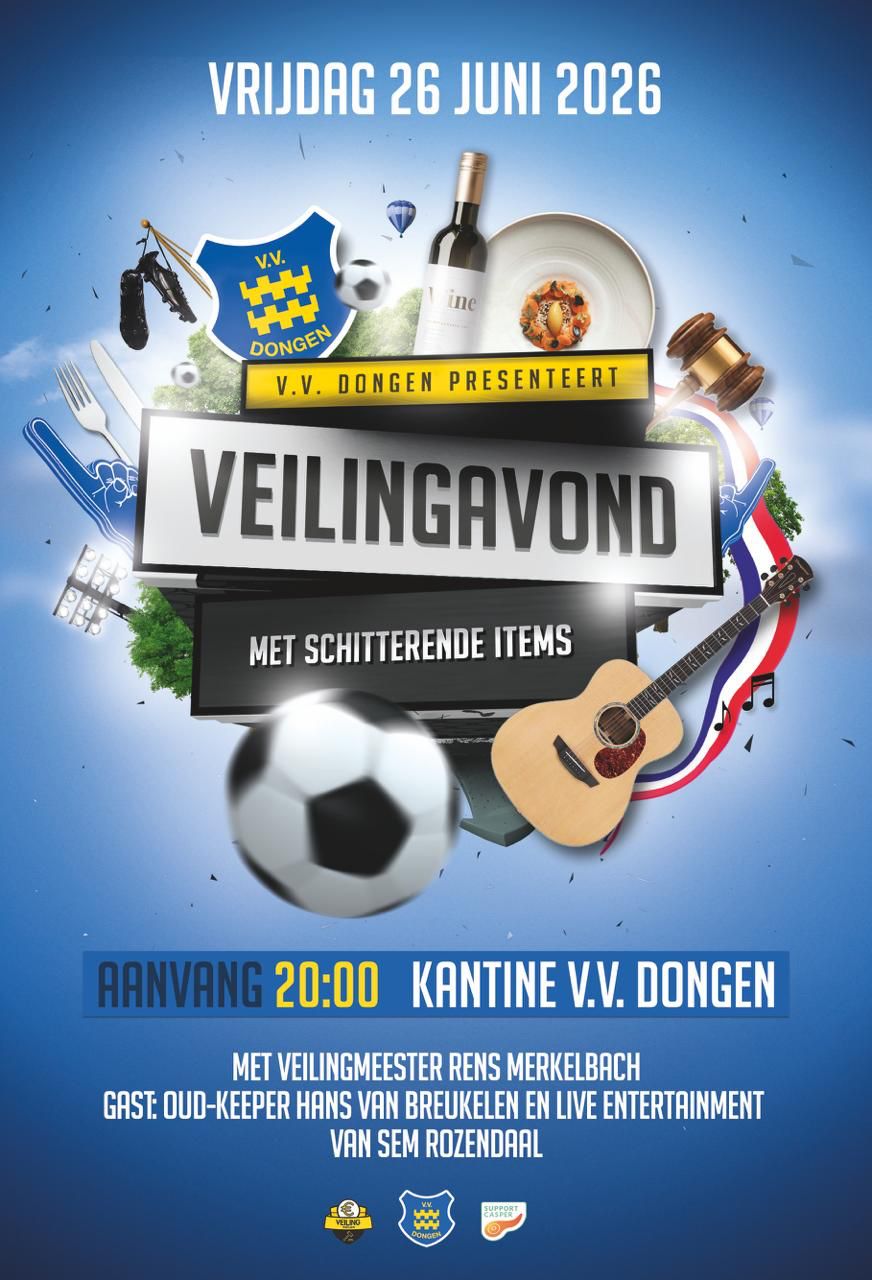 Veilingavond VV Dongen 26 juni