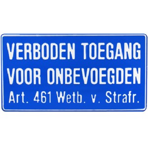 sportpark de Biezen is geen openbaar terrein